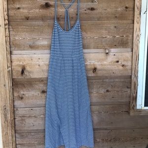 J crew striped maxi dress